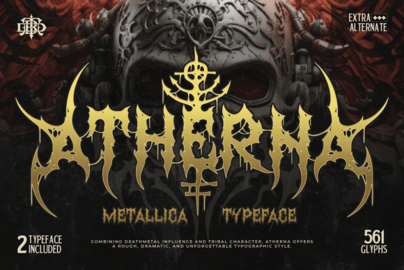 Atherna: The Brutal Typeface Forged in Darkness