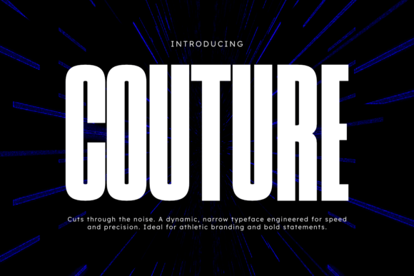 Couture: The Modern Sans Serif Font for Bold Visuals