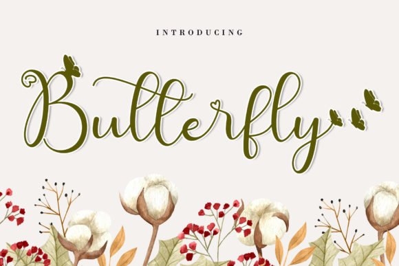 Cute Butterfly: A Script Font for Romantic Projects