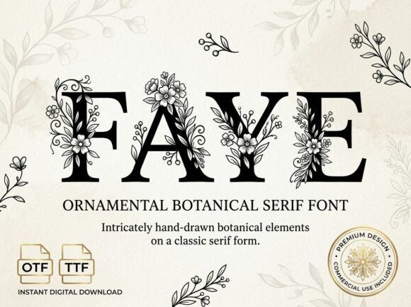 Faye: A Decorative Display Typeface for Bold Statements