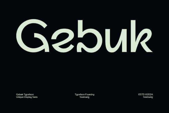 Gebuk: The Bold Display Font for Modern Impact
