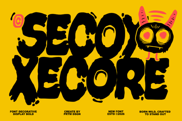 Secoy Xecore: When Typography Refuses to Behave