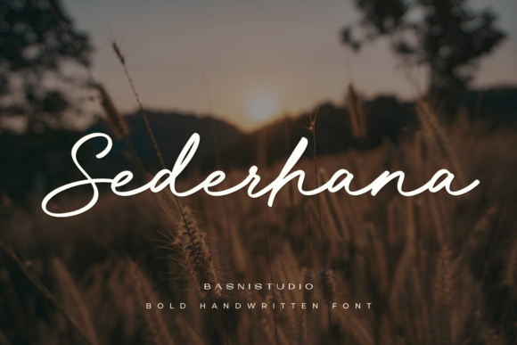 Sederhana: A Handwritten Font for Authentic Branding