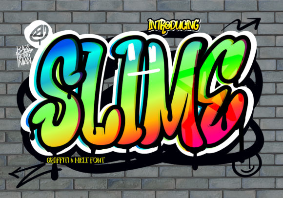 Slime: The Graffiti Display Font for Bold Street Art Vibes