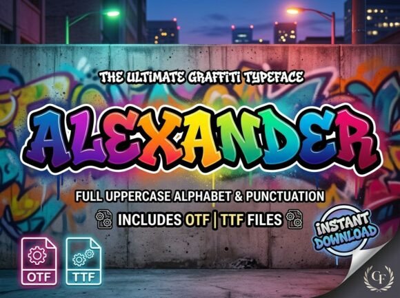 Unleash Your Creativity with Alexander: A Premium Display Font