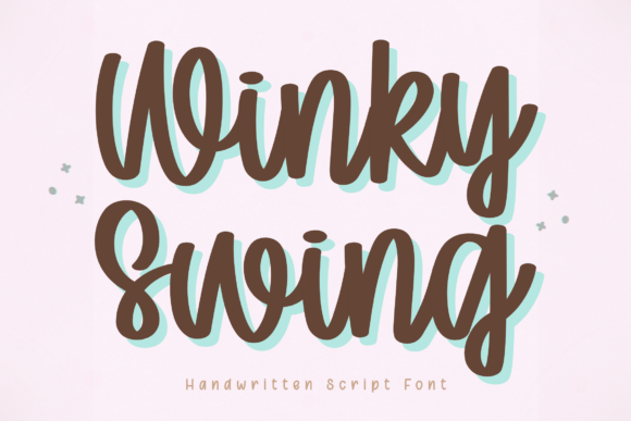 Winky Swing: A Handwritten Font for Playful Projects